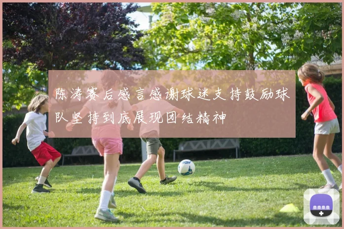 陈涛赛后感言感谢球迷支持鼓励球队坚持到底展现团结精神